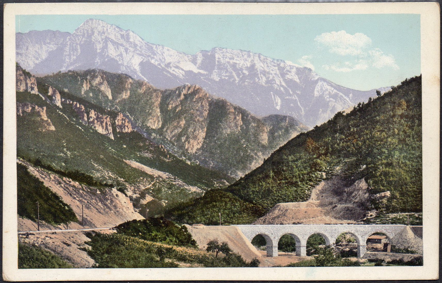 Railway Postcard Bosnia & Herzegovina Glogosnica Viaduct